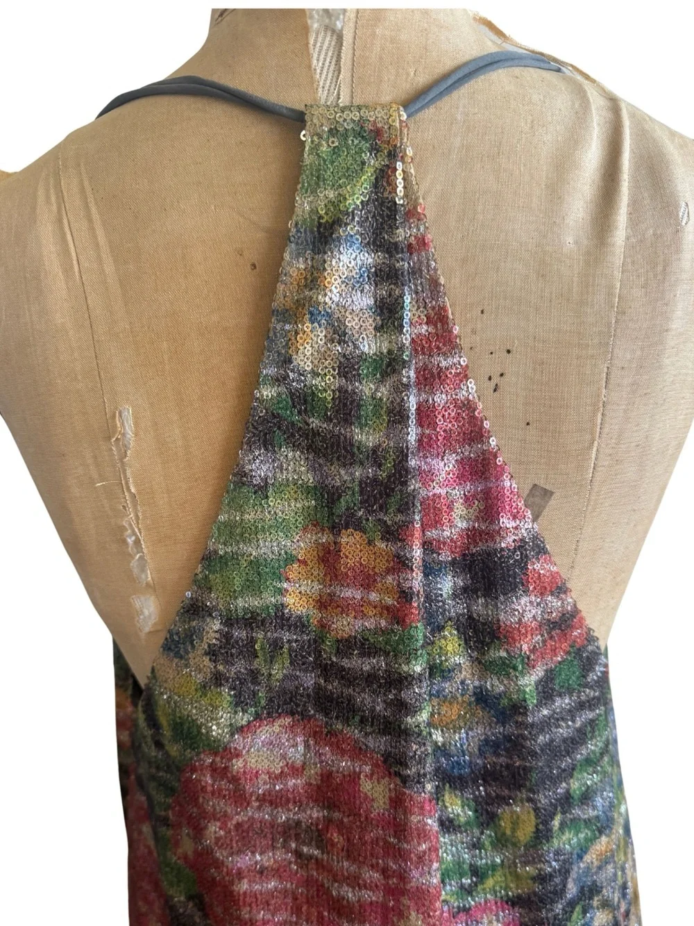 Free People Floral print Sequin Mini Dress / Tunic